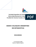 Sociedad Argentina de Estadística