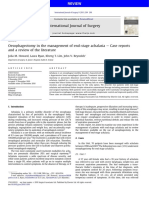 Howard2011 Oesophagectomy in The Management of Endstage Achalasia