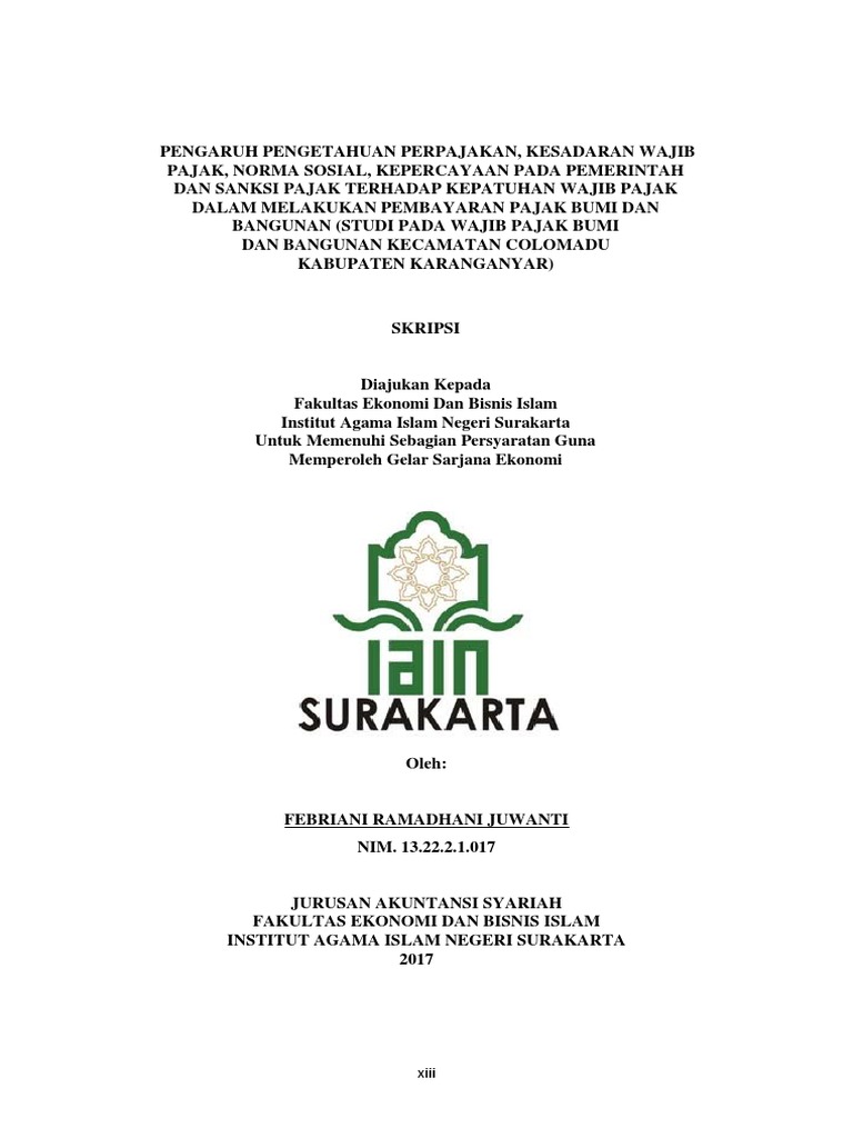 Skripsi Full Wajib Pajak Pdf