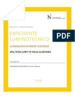 Memoria Descriptiva Expediente Luminotecnico