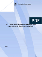 CPPDSM3010 Meet Customer Needs and Expectations in The Property Industry