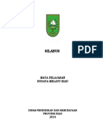 Silabus Budaya Melayu Riau (Kelas X)