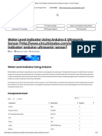 Water Level Indicator Using Arduino & Ultrasonic Sensor- Circuit, Program