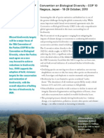 IFAW 10th Convention on Biodversity - Fact Sheet 