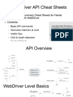 Selenium Cheatsheets Summary Slides