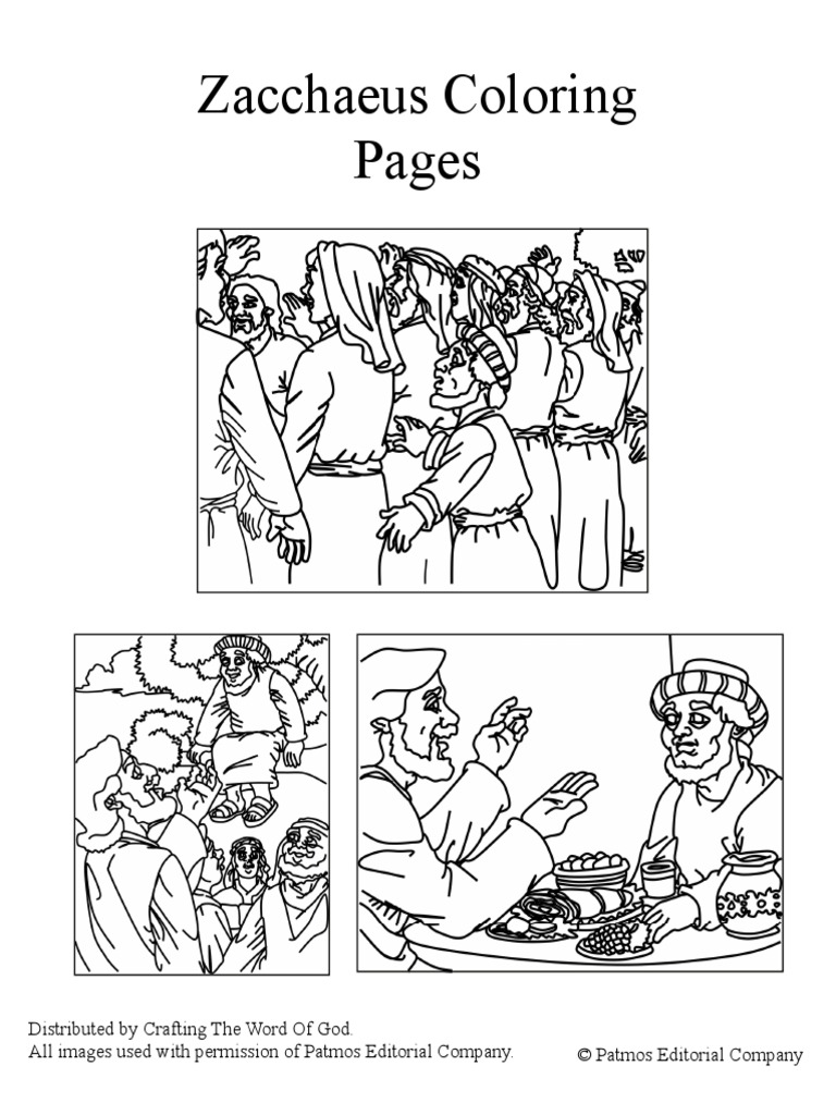 Zacchaeus Coloring Pages | PDF