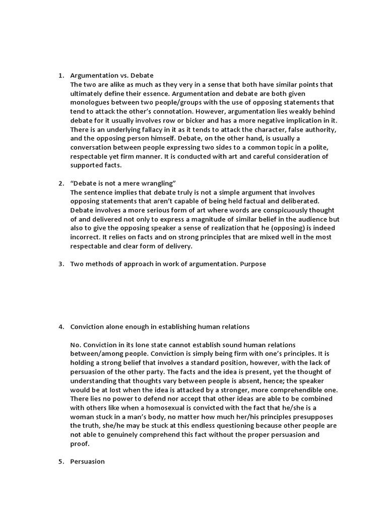 Argumentation Pdf Argumentation Theory Persuasion