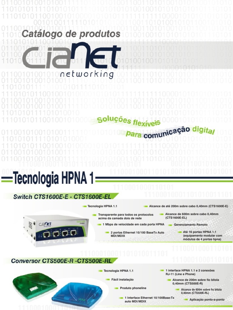 Tecnologia HPNA 1.1 e 3: Especificações | PDF | Ethernet | Protocolos ...