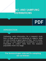 Sampling and Sampling Distributions