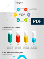 Simple 6-Step Circular Diagram: Sample Text