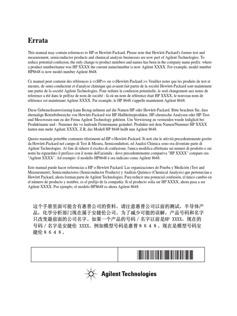 HP 8648 Universal Counter Manual PDF New York Stock Exchange