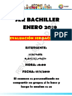 Evaluación Ser Bachiller