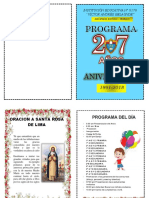 Programa Aniversario