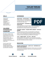 Taylorthrush Resume