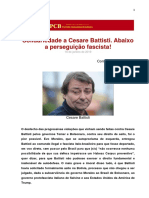 Solidariedade a Cesare Battisti