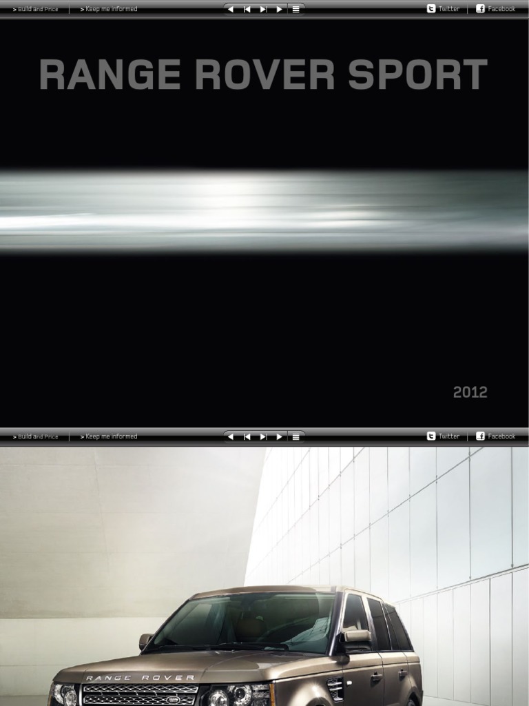 L320 Range Rover SPORT Catálogo 2012 USA 3713-11, PDF, Fuel Economy In  Automobiles