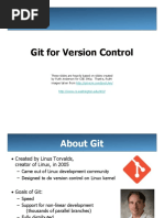 Git For Version Control