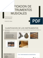 Clasificacion de Los Intrumentos Musicales