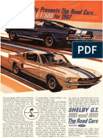 1967 Ford Shelby Mustang Magazine Advertisement - All