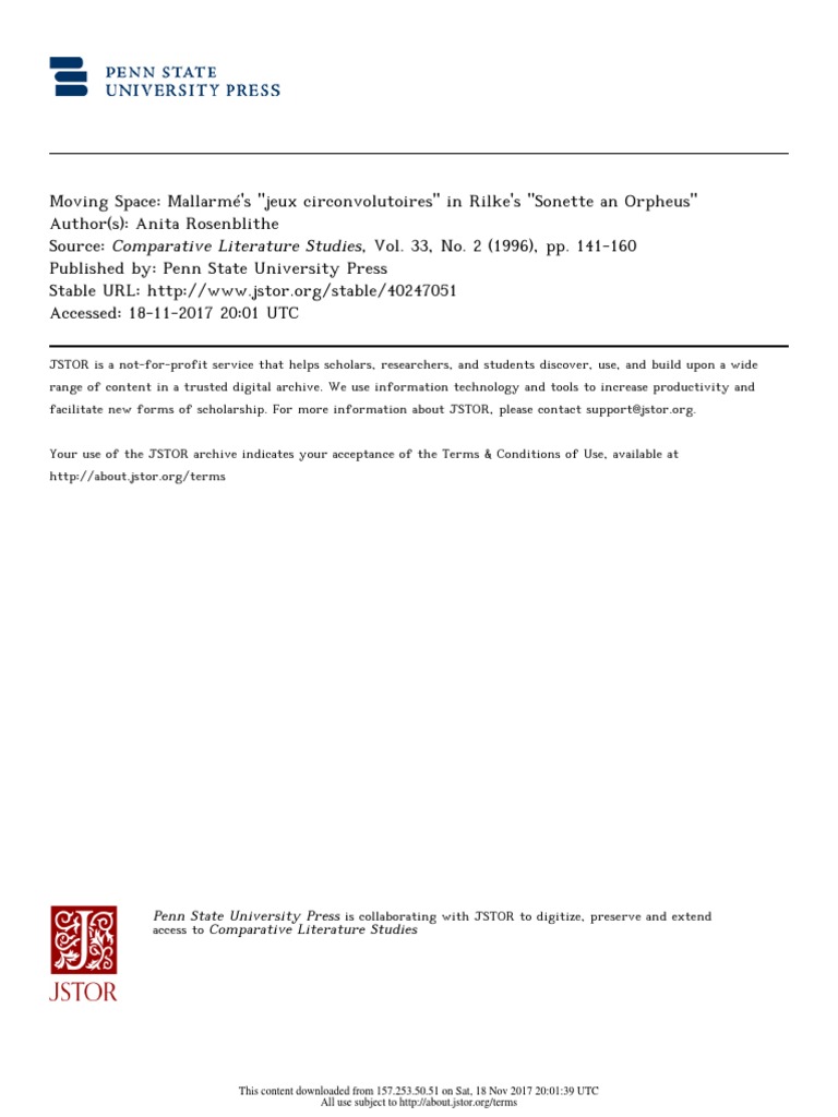 Penn State University Press Comparative Literature Studies PDF