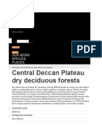 Central Deccan Plateau Dry Deciduous Forests: Our Work Species Places