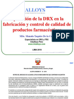 Aplicacion de La DRX en El Control de Calidad de Fármacos