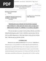 Amherst schools Water Motion Injunction