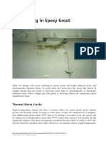 7 Cracking in Epoxy Grout