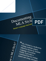 Documenting MLA Style