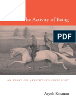 Aryeh Kosman - The Activity of Being - An Essay On Aristotle's Ontology (2013, Harvard University Press) PDF