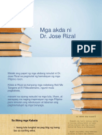 Mga Akda Ni Dr. Jose Rizal