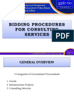 Gov't Procurement of Consulting Services