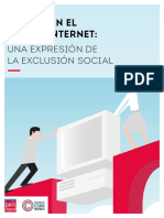 Brecha en El Uso de Internet - Una Expresión de La Exclusion Social - Estudio Completo Web PDF