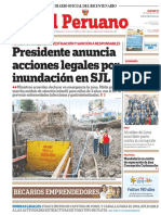 Presidente Anuncia Acciones Legales Por Inundación en SJL: Becarios Emprendedores