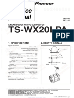 Ts-Wx20Lpa: Linear Power Active Subwoofer