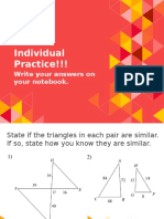 Individual Practice!!!: Write Your Answers On Your Notebook