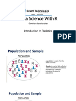 Data Science With R: Introduction To Statistics