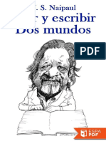 Leer y Escribir. Dos Mundos - V. S. Naipaul