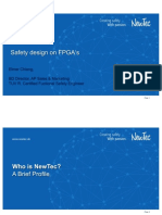 Safety Design On FPGA S: Elmer Chiang, BD Director, AP Sales & Marketing TUV R. Certified Fuctional Safety Engineer