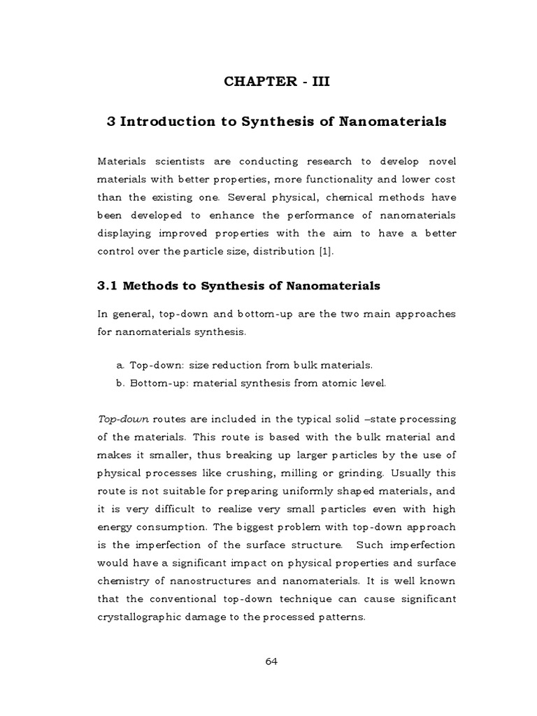 Synthesis Techniques for Nanomaterials | PDF | Energy Dispersive X Ray ...