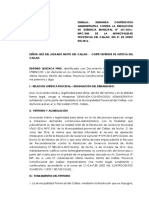 Eugenio Quichca Pino Demanda de Nulidad de Resolución Administrativa