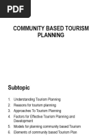 Community Based Tourism Planning