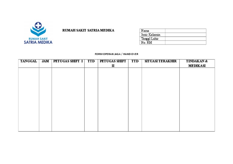 Form Hand Over New | PDF