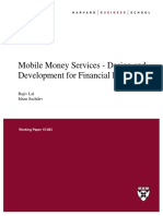 Mobile Money Services - Design and Development For Financial Inclusion