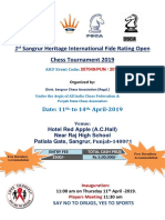 Sangrur Heritage International Fide Rating Open Chess Tournament 2019