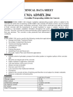Ecma Admix 204: Technical Data Sheet