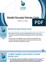 8 Model Simulasi Monte Carlo