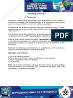 Evidencia 3 Matriz DOFA Presupuesto