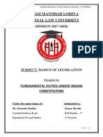 Synopsis - Basics of Legislation PDF