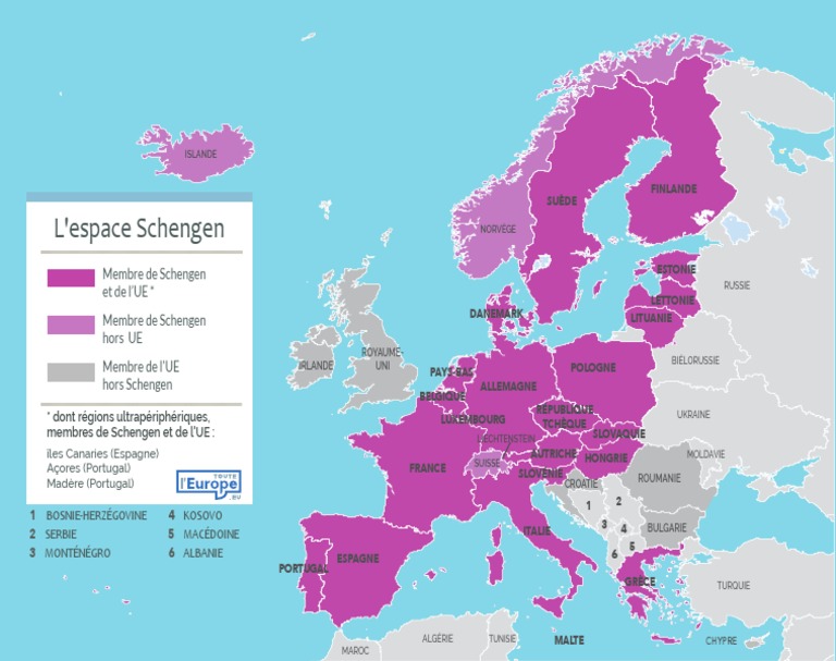 Espace schengen 2019